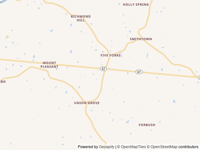 Map of Juniper Hill Farm location at Boonville, NC, United States