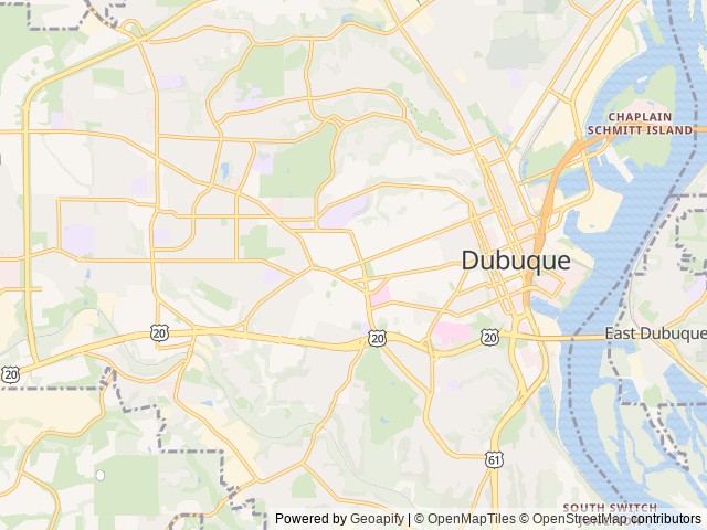 Map for 2021 Bushwhacker 10FB near Dubuque, IL
