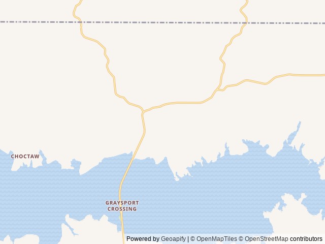 Map of North Graysport location at Grenada, MS, United States