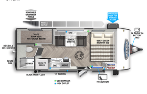 2022 Forest River RV Salem FSX 177BHX