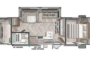 2025 Forest River RV Wildwood X-Lite 28VBXL