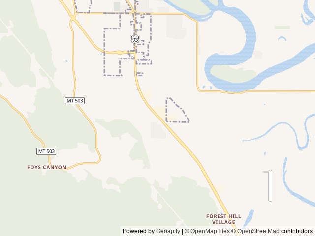 Map for Lou's "Class C" Quest-New/Turn Key RV Rental near Kalispell, MT