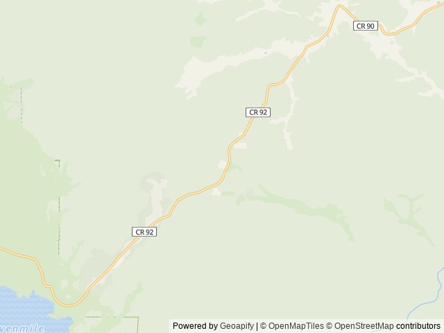 Map of Black Tree Resort location at Lake George, CO, United States