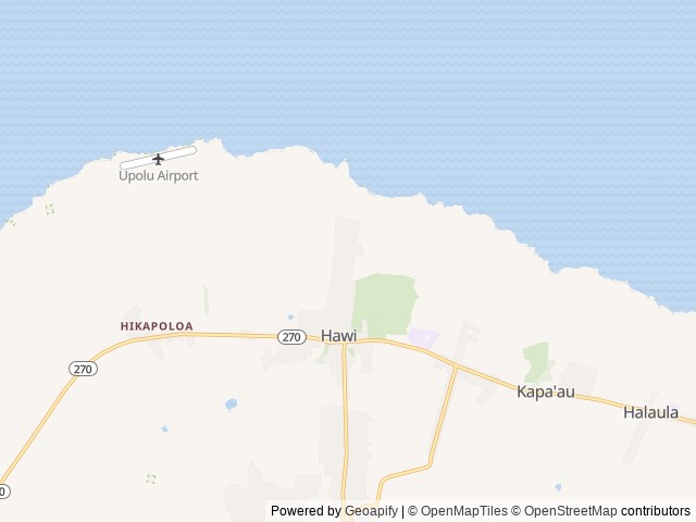 Map of The Haven at Hawi Nani Ranch location at Hawi, HI, United States