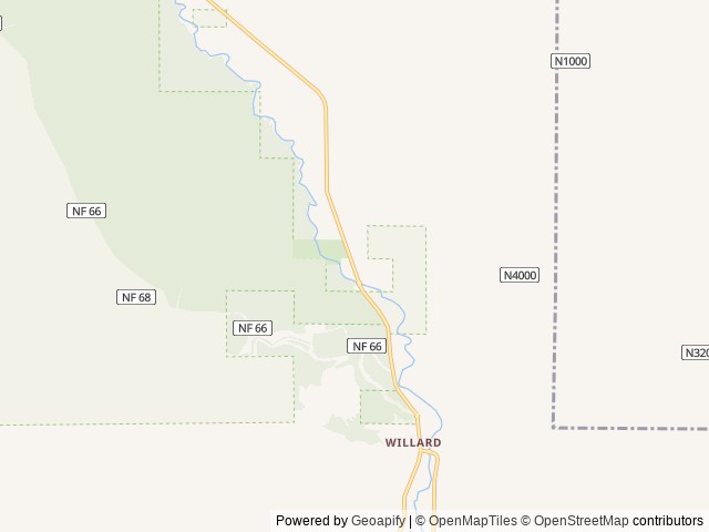 Map of Moss Creek Campground location at Carson, WA, United States