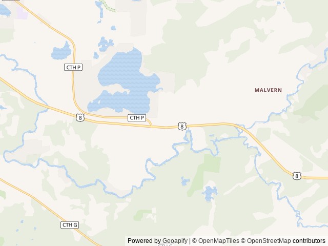Map of Lake George Campsite location at Rhinelander, WI, United States