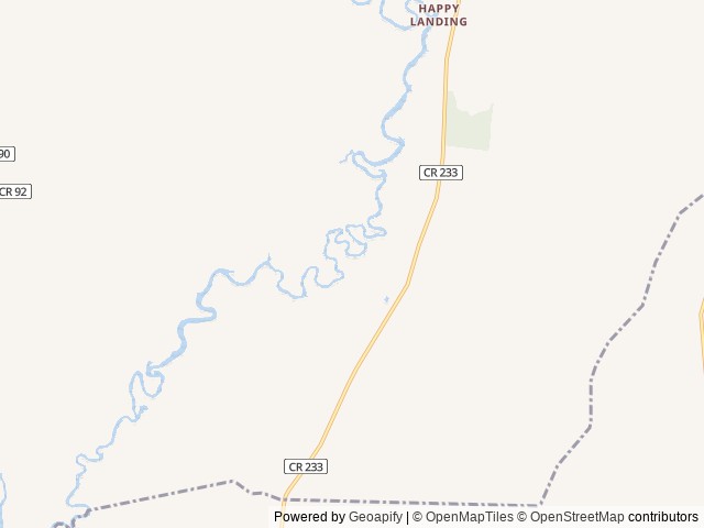 Map of Deep Bend Landing location at Waynesville, GA, United States