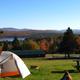 Camping with a mountain view