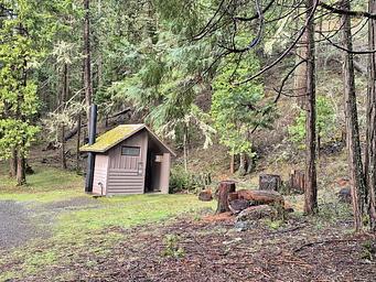 Toilet at Devil's Flat Campground