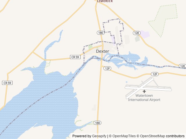 Map of Black River Bay Campground location at Town Of Hounsfield, NY, United States
