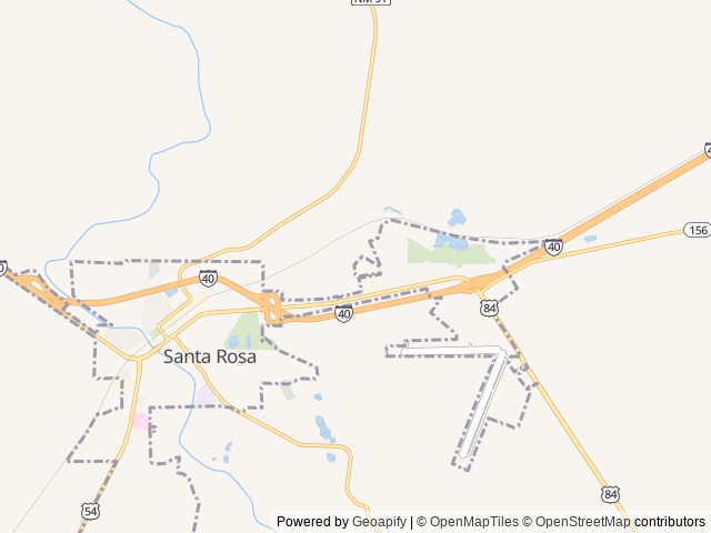 Map of Santa Rosa Campground & RV Park location at Santa Rosa, NM, United States