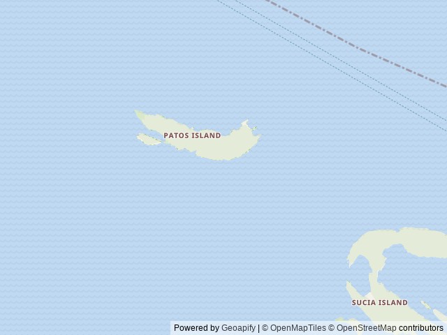 Map of Patos Island location at Friday Harbor, WA, United States