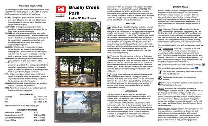 Brushy Creek Brochure Front