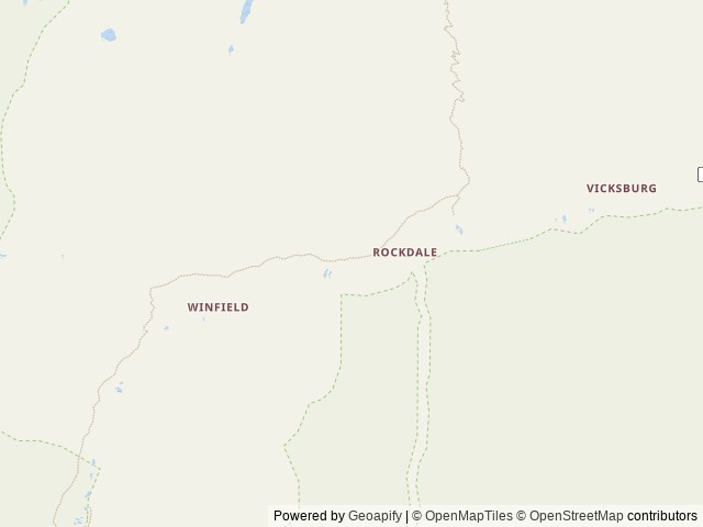 Map of Crescent Mining Camp location at Leadville, CO, United States