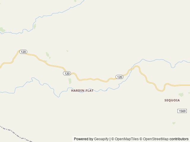 Map of Yosemite Lakes RV Resort location at Groveland, CA, United States