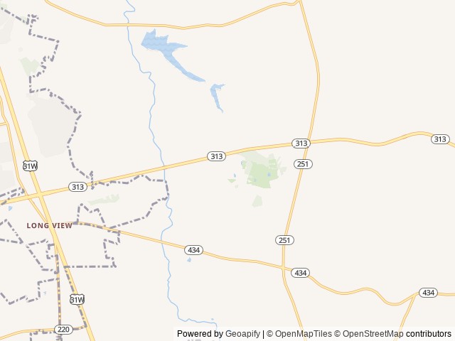 Map of Bourbon Springs RV Resort location at Elizabethtown, KY, United States