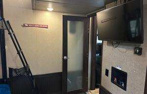 42’ Luxury Toyhauler with rare Side Patio