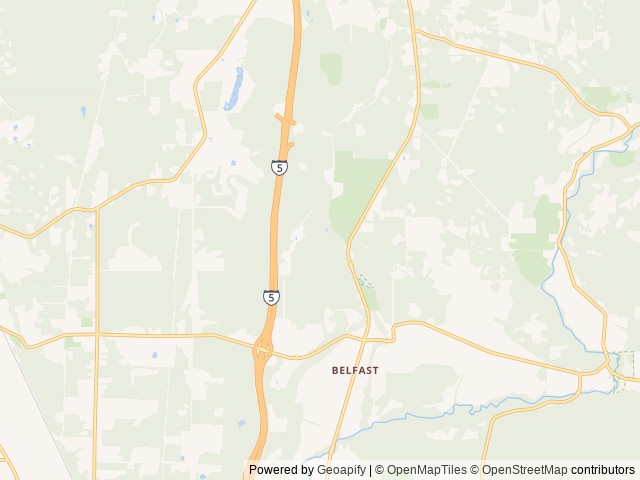 Map of Thousand Trails Mount Vernon location at Bow, WA, United States