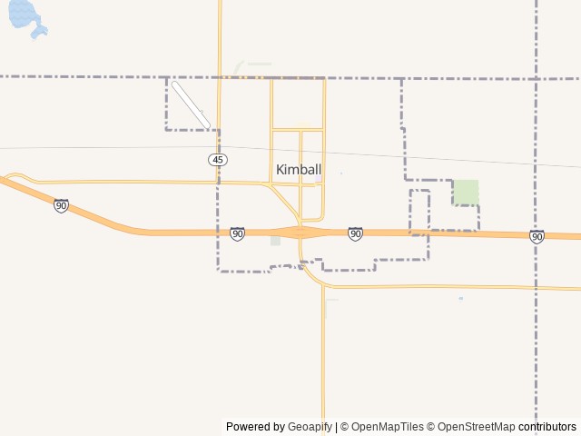 Map of Love's RV Hookup-Kimball SD 816 location at Kimball, SD, United States
