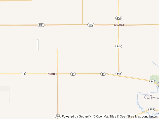 Map of Cajun Acres RV Park location at Kaplan, LA, United States