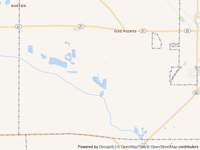 Map of Campgrounds-R-Us location at Owosso, MI, United States