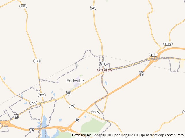 Map for 2020 Forest River RV Cherokee Grey Wolf 26DBH near Eddyville, TN