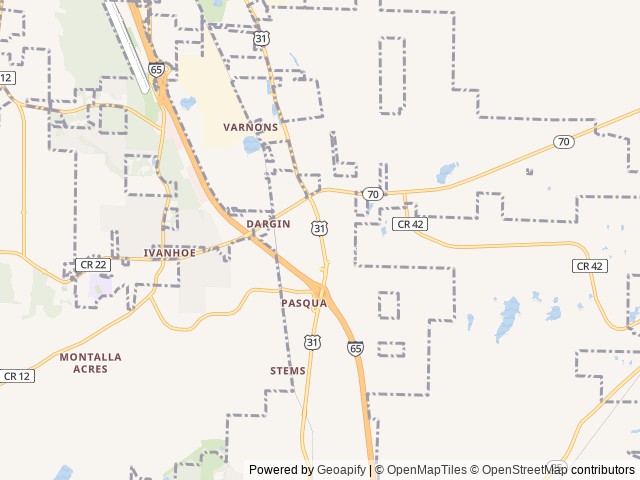Map for 2022 Heartland Sundance Ultra Lite 293 RL near Calera, AL