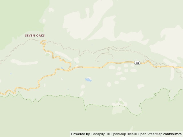 Map of Council location at Angelus Oaks, CA, United States