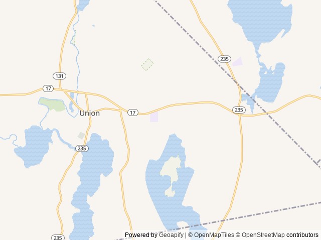 Map for Dave and Catrina's Spacious Kid friendly Camper!!! near Union, ME