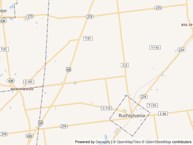 Map of Back 40 Campground location at Unity Township, OH, United States