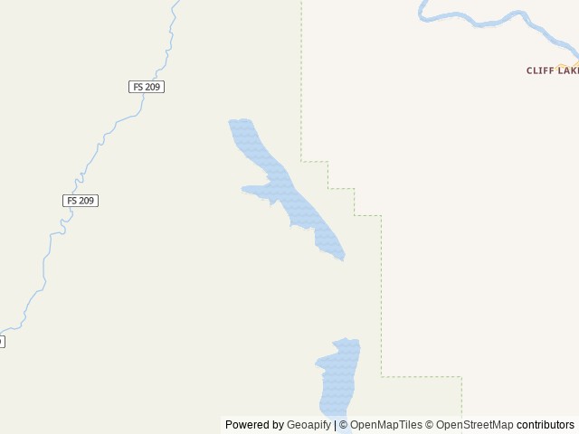 Map of Wade Lake (MT) location at Ennis, MT, United States