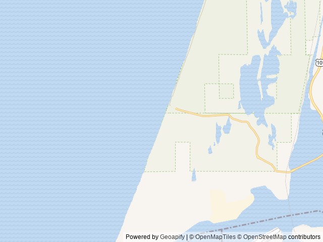 Map of Horsfall Beach location at Reedsport, OR, United States