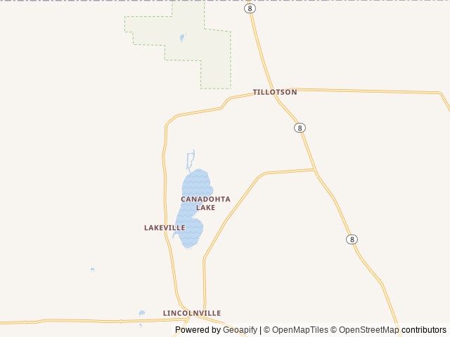 Map of Higby's Campground & Cottages location at Union City, PA, United States