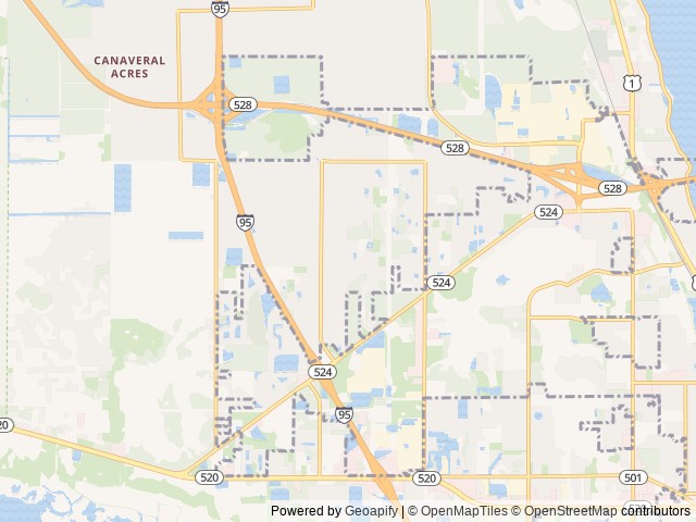 Map for Glampy near Cocoa, FL