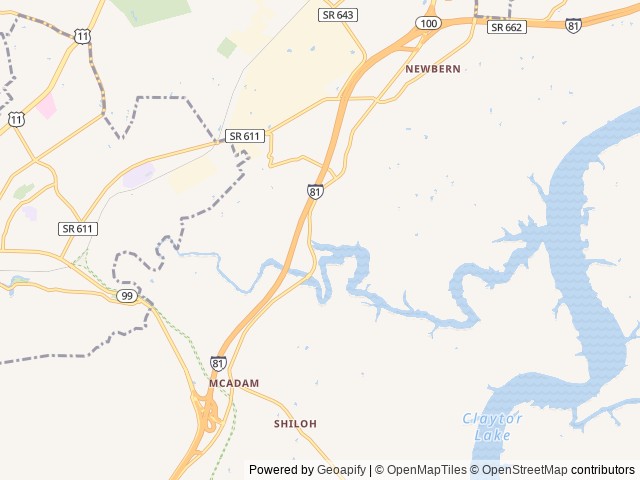 Map for 2013 Gateway 3200 RS near Pulaski, NC