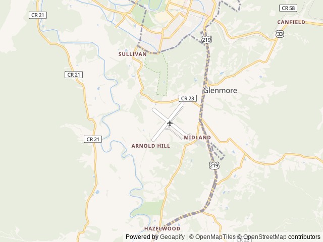 Map of Saylwinds Campground, West Virginia location at Elkins, WV, United States