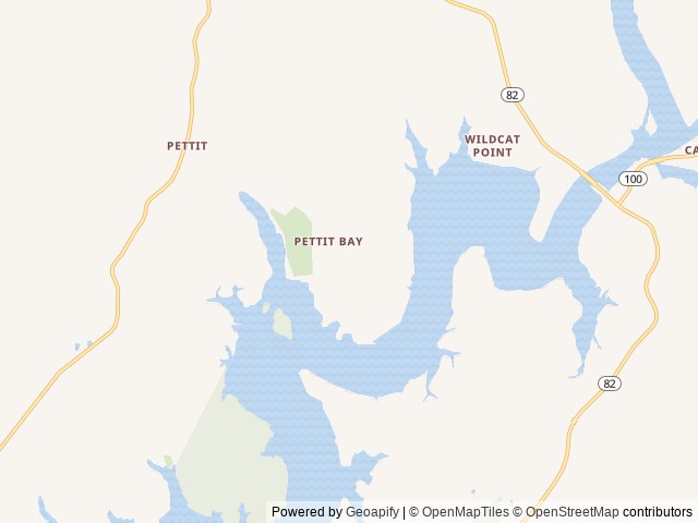 Map of Tenkiller Skies location at Park Hill, OK, United States