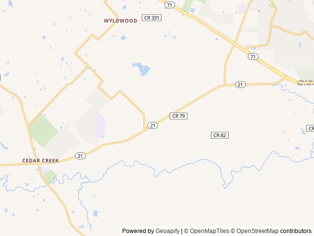 Map of Majestic T.L.C. RV location at Lexington, TX, United States