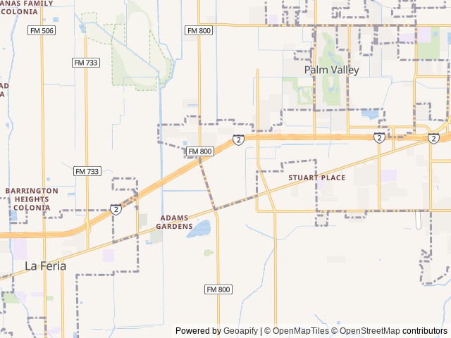 Map of Fig Tree RV Park location at Harlingen, TX, United States