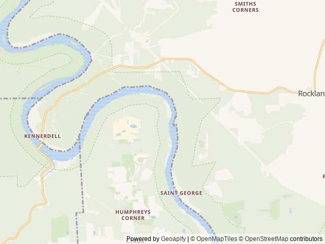 Map of Copperhead Retreat location at Kennerdell, PA, United States