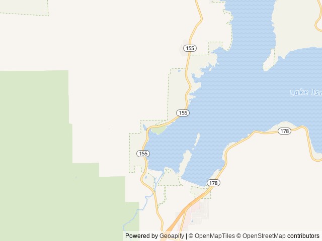 Map of French Gulch location at Kernville, CA, United States