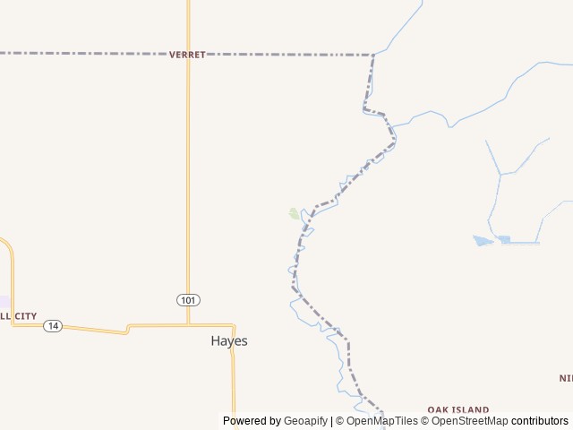 Map of Lorrain Park location at Hayes, LA, United States