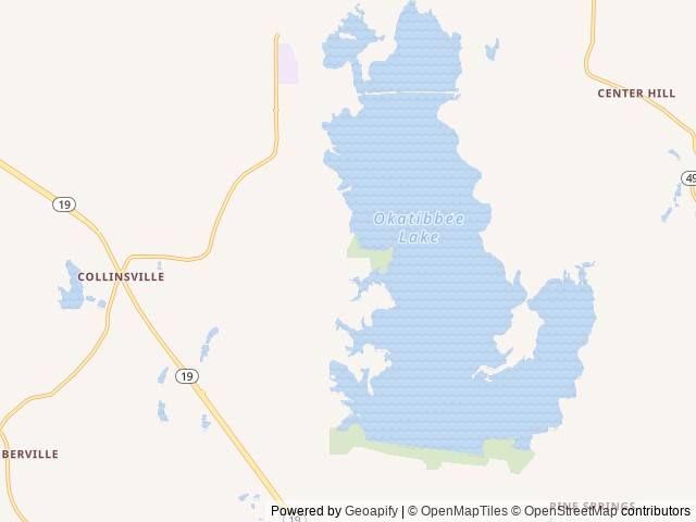 Map of Twiltley Branch location at Collinsville, MS, United States