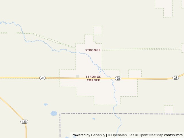 Map of Clarke Motel location at Eckerman, MI, United States
