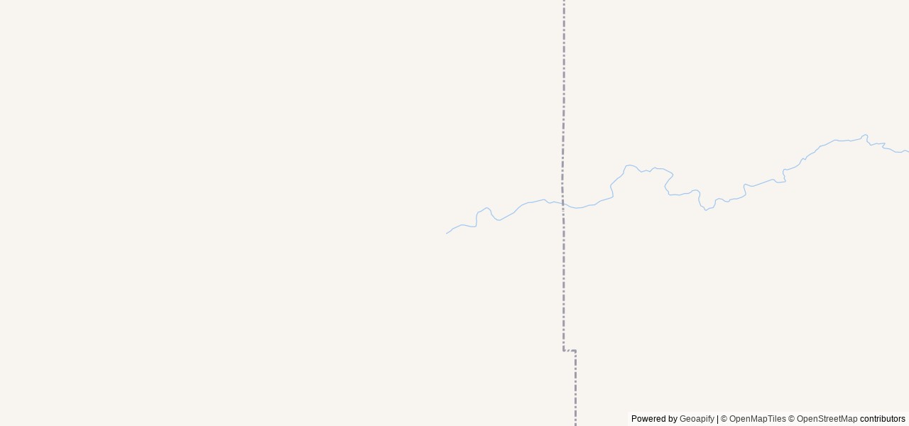 Map of Middle Fork of the Powder River Campground location at Worland, WY, United States