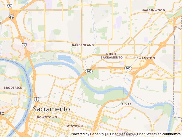 Map for 2005 Thor Vortex 263VTB near Sacramento, CA