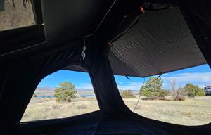 Off-Grid Teardrop Trailer Camper with Rooftop Tent