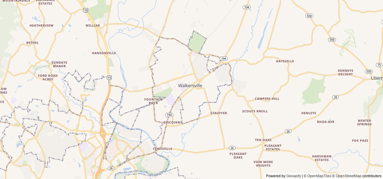 Map for The Pet Express!!  Lightweight! Super Slide! near Walkersville, VA