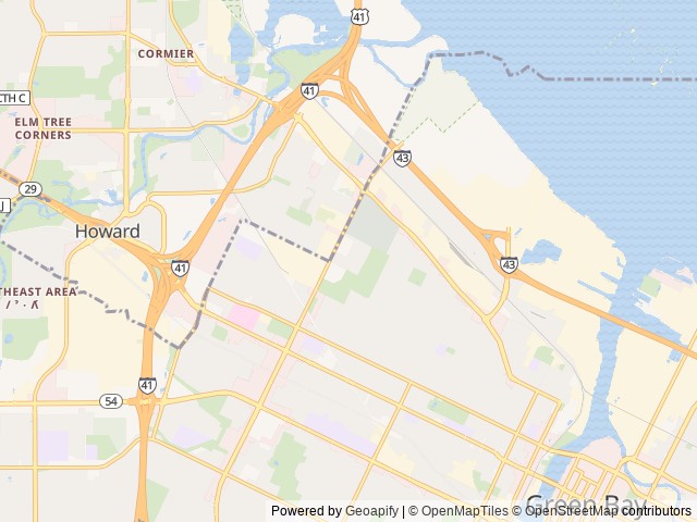 Map for 2019 Thor Freedom Traveler GBWI1569 near Green Bay, WI