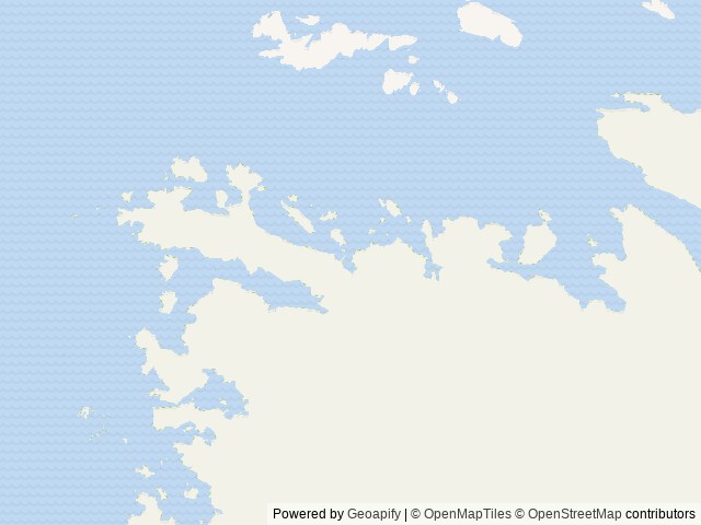 Map of Samsing Cove Cabin location at Sitka, AK, United States